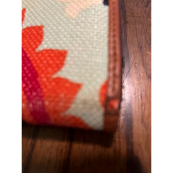 Spartina Linen & Leather Wallet Daufuskie Island Print Coastal Boho Chic Style* - Picture 6 of 6